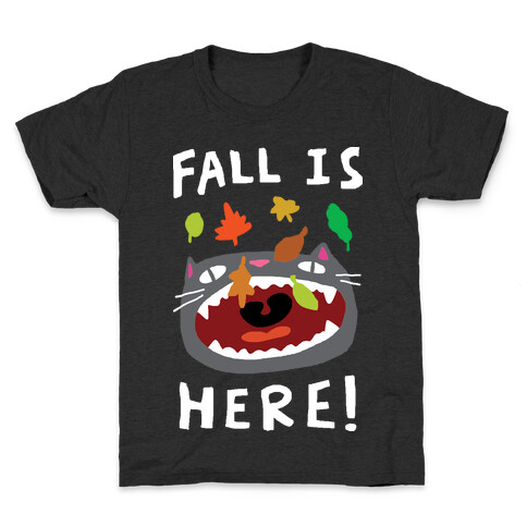 Fall Is Here Cat Kids T-Shirt