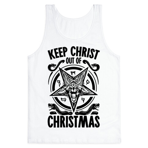 Keep Christ Out of Christmas Baphomet  Tank Top