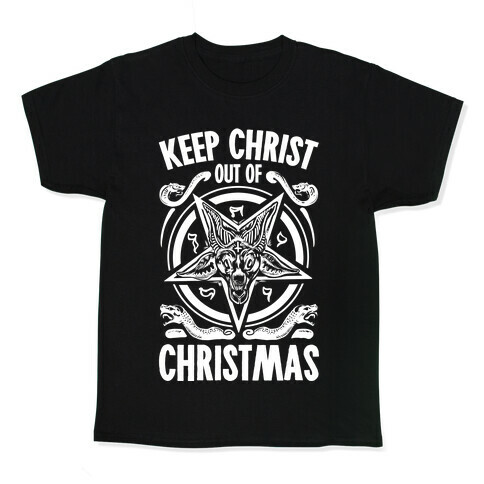 Keep Christ Out of Christmas Baphomet  Kids T-Shirt