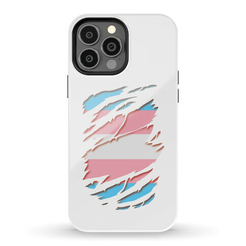 Ripped Shirt: Trans Pride Phone Case