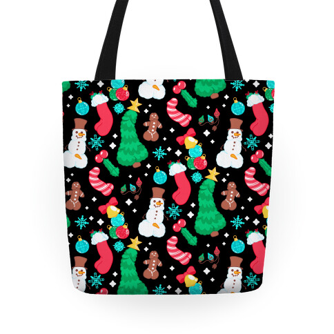 Christmas Peens Pattern Tote