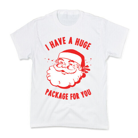 I Have A Huge Package For You Santa Kids T-Shirt