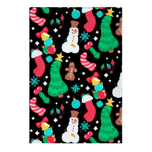 Christmas Peens Pattern Garden Flag