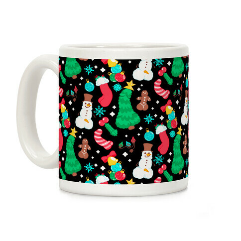 Christmas Peens Pattern Coffee Mug