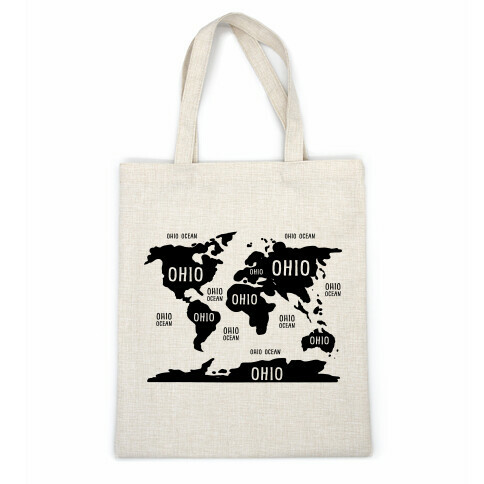 The Ohio World Map Casual Tote