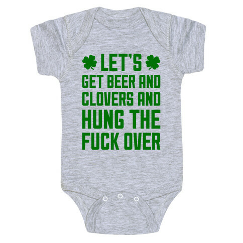 Beer And Clovers Baby One-Piece