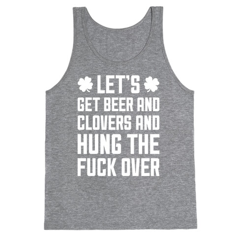 Beer And Clovers Tank Top