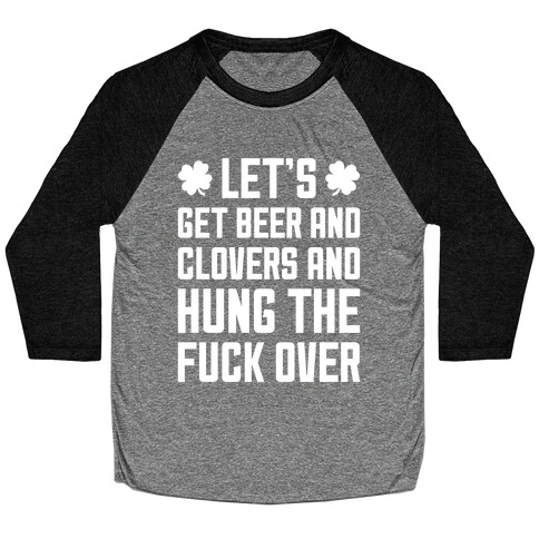 Beer And Clovers Baseball Tee