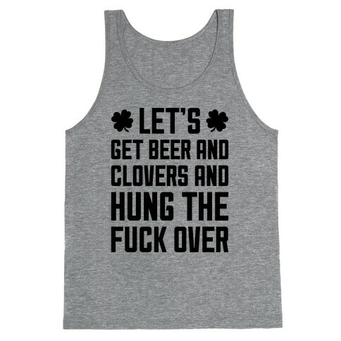 Beer And Clovers Tank Top