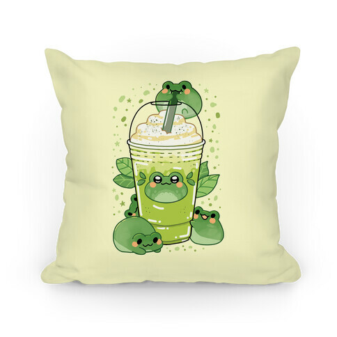 Matcha Froggyccino Pillow