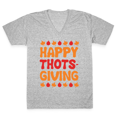 Happy Thots-Giving V-Neck Tee Shirt