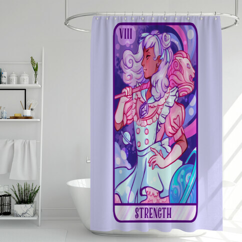 (Magical Girl) Strength Tarot Card Shower Curtain