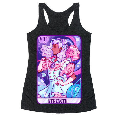 (Magical Girl) Strength Tarot Card Racerback Tank Top