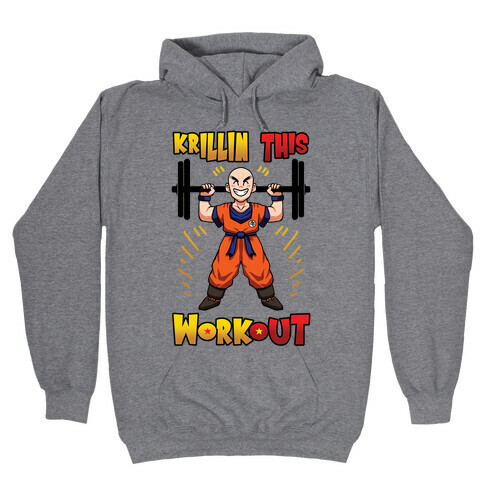 Krillin This Workout Hooded Sweatshirt