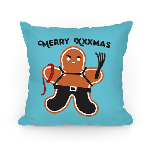 Merry XXXmas Gingerbread Pillow