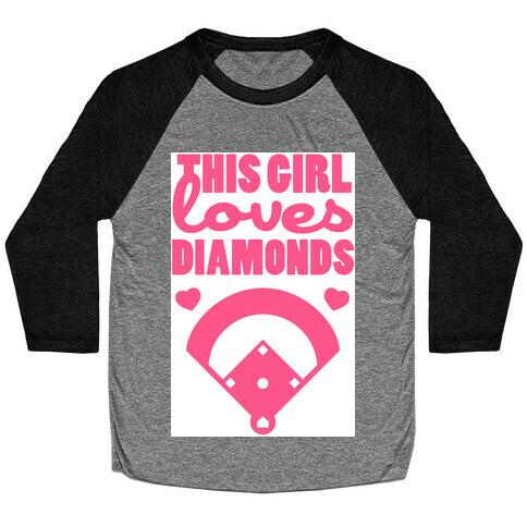 This Girl Loves (Baseball) Diamonds Baseball Tee