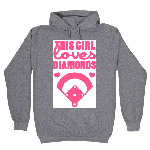 This Girl Loves (Baseball) Diamonds Hooded Sweatshirt