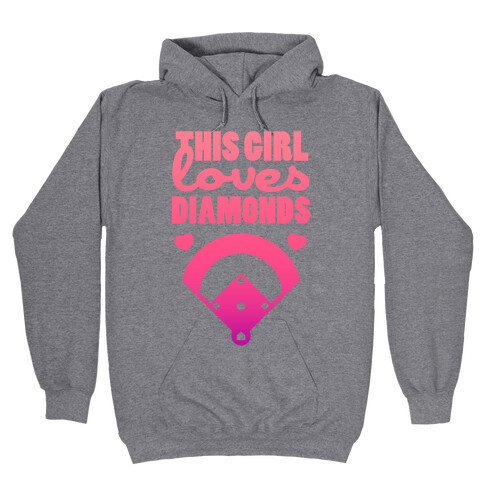 This Girl Loves (Baseball) Diamonds Hooded Sweatshirt