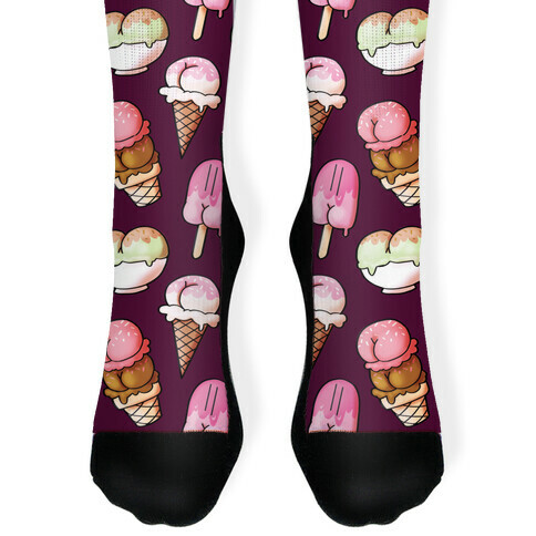 Ice Cream Butts Sock