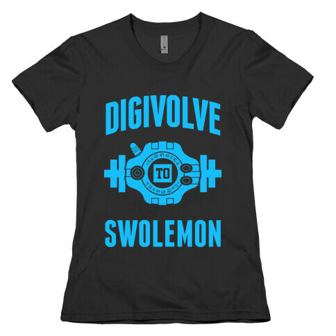 Digivolve to Swolemon! (Light Print) Womens T-Shirt