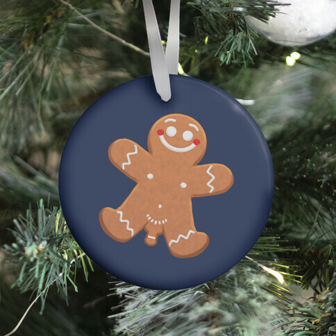 Ginger Bread Nudist Male Ornament