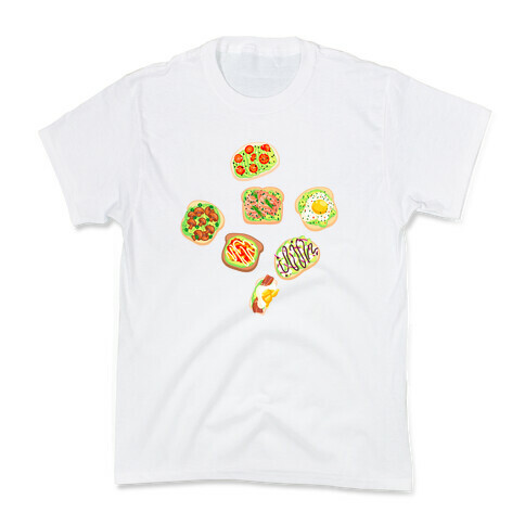 Avocado Toast Pattern Kids T-Shirt