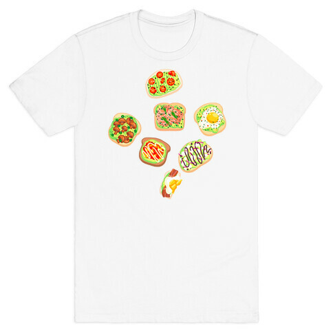 Avocado Toast Pattern T-Shirt