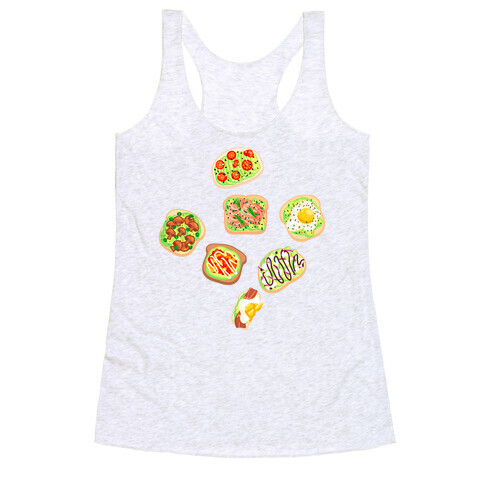 Avocado Toast Pattern Racerback Tank Top