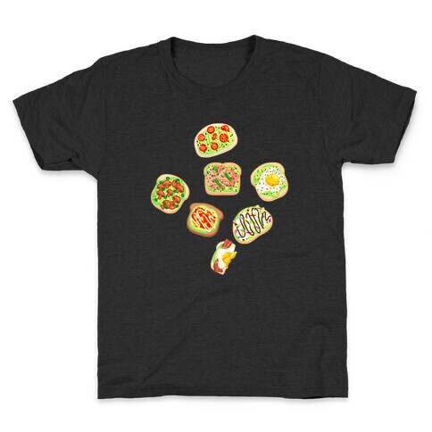 Avocado Toast Pattern Kids T-Shirt