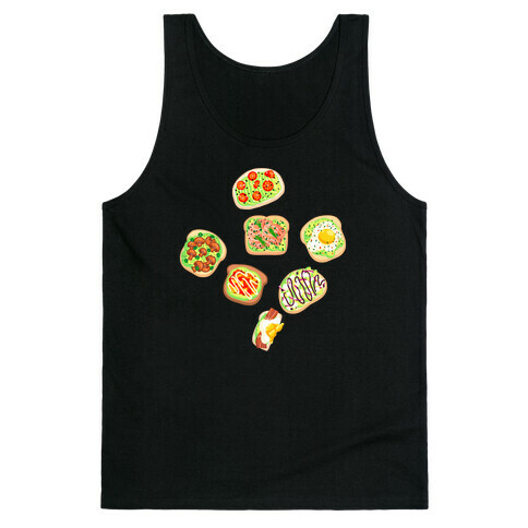 Avocado Toast Pattern Tank Top