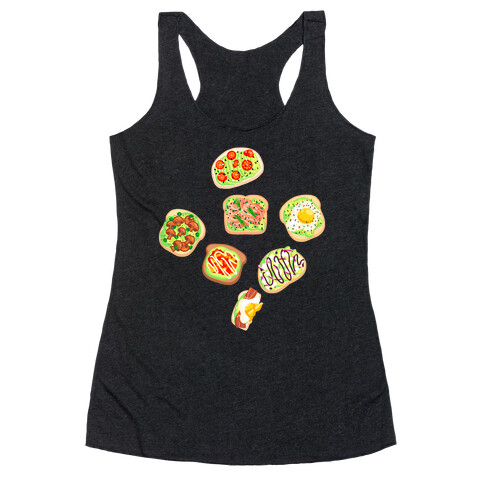 Avocado Toast Pattern Racerback Tank Top