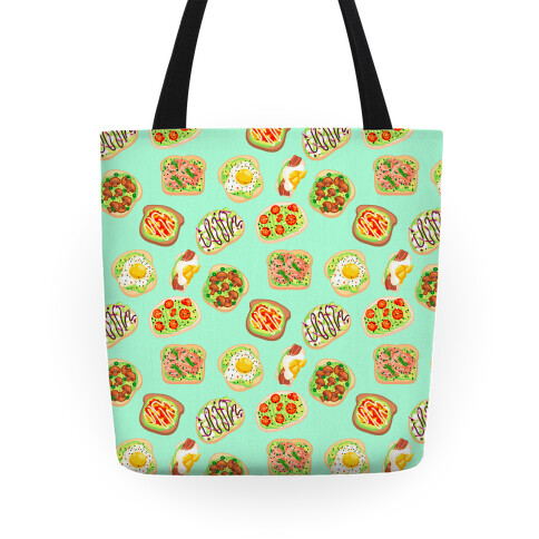 Avocado Toast Pattern Tote