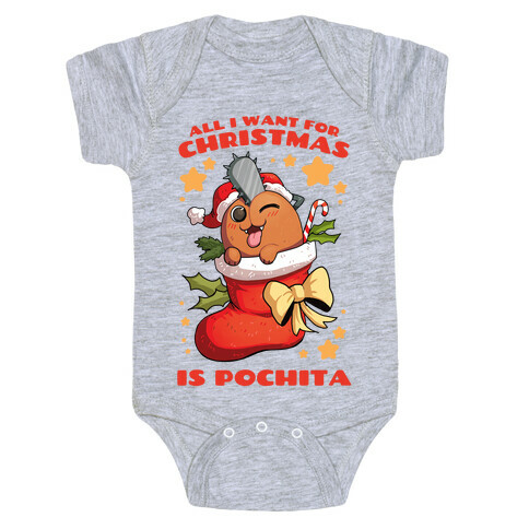 All I Want For Christmas Is Pochita Baby One-Piece