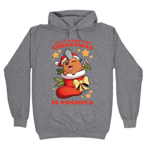 All I Want For Christmas Is Pochita Hooded Sweatshirt