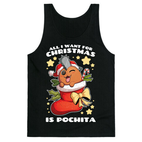 All I Want For Christmas Is Pochita Tank Top