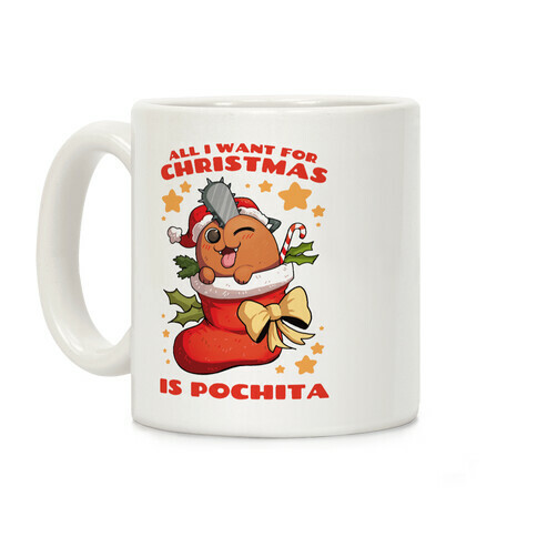 All I Want For Christmas Is Pochita Coffee Mug