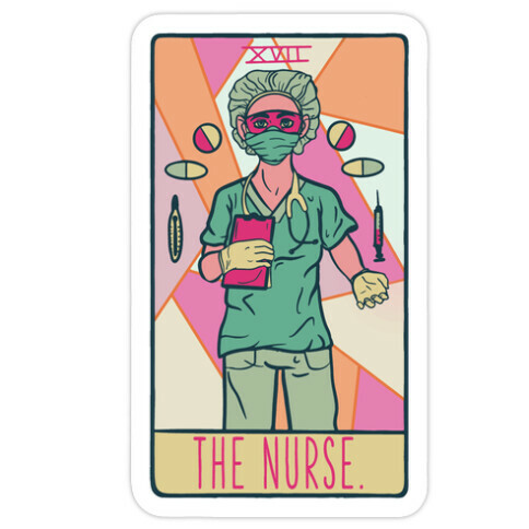 The Nurse Tarot Die Cut Sticker