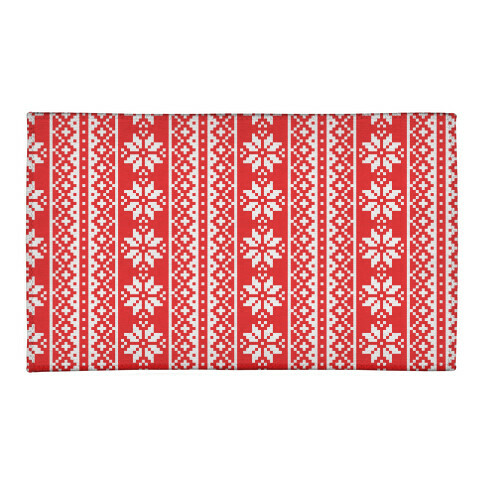Christmas Sweater Pattern Welcome Mat