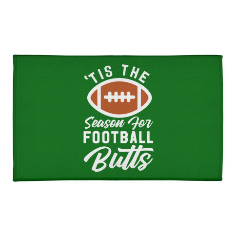 'Tis the Season for Football Butts Welcome Mat