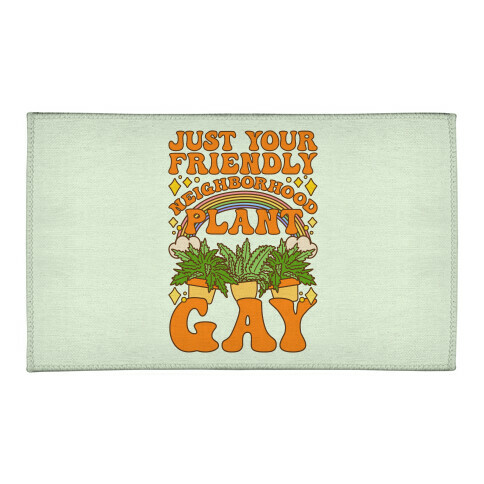 Just Your Friendly Neighborhood Plant Gay Welcome Mat