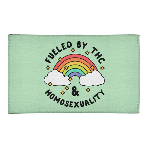 Fueled By THC & Homosexuality Welcome Mat