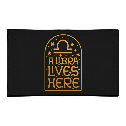 A Libra Lives Here  Welcome Mat