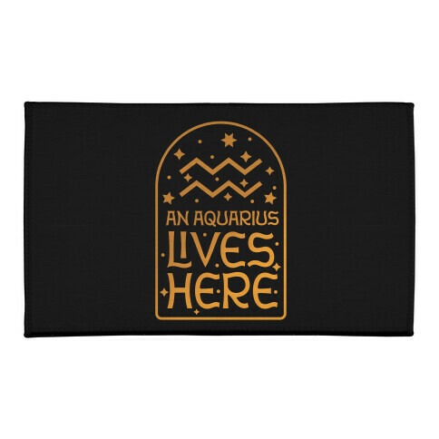 An Aquarius Lives Here  Welcome Mat