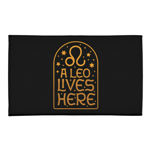 A Leo Lives Here  Welcome Mat