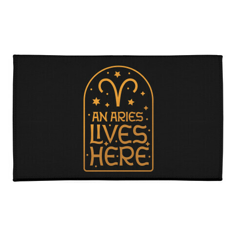 An Aries Lives Here  Welcome Mat