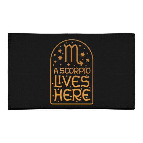A Scorpio Lives Here Welcome Mat