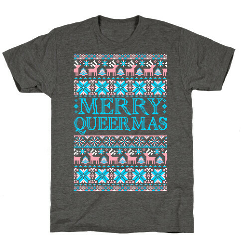 Merry Queermas Trans Pride Christmas Sweater T-Shirt