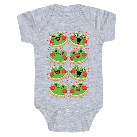 Sugar Cookie Frogs Pattern Baby One-Piece