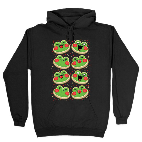 Sugar Cookie Frogs Pattern Hooded Sweatshirt