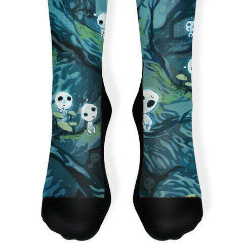 Princess Mononoke Forest Spirit Sock